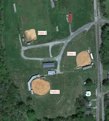 Aerial Map of Ball Fields