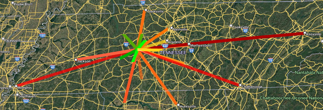 Approximate Driving Times Driving Times